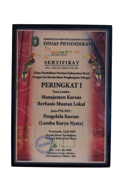 PERINGKAT 1 MANAJEMEN KURSUS BERBASIS MUATAN LOKAL